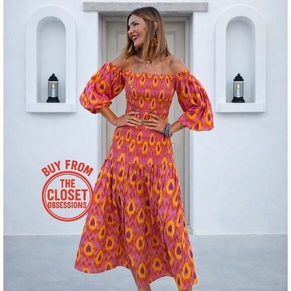 Zara Dresses & Skirts - ZARA Blogger Fave Smocked Off-Shoulder Maxi Dress NWT